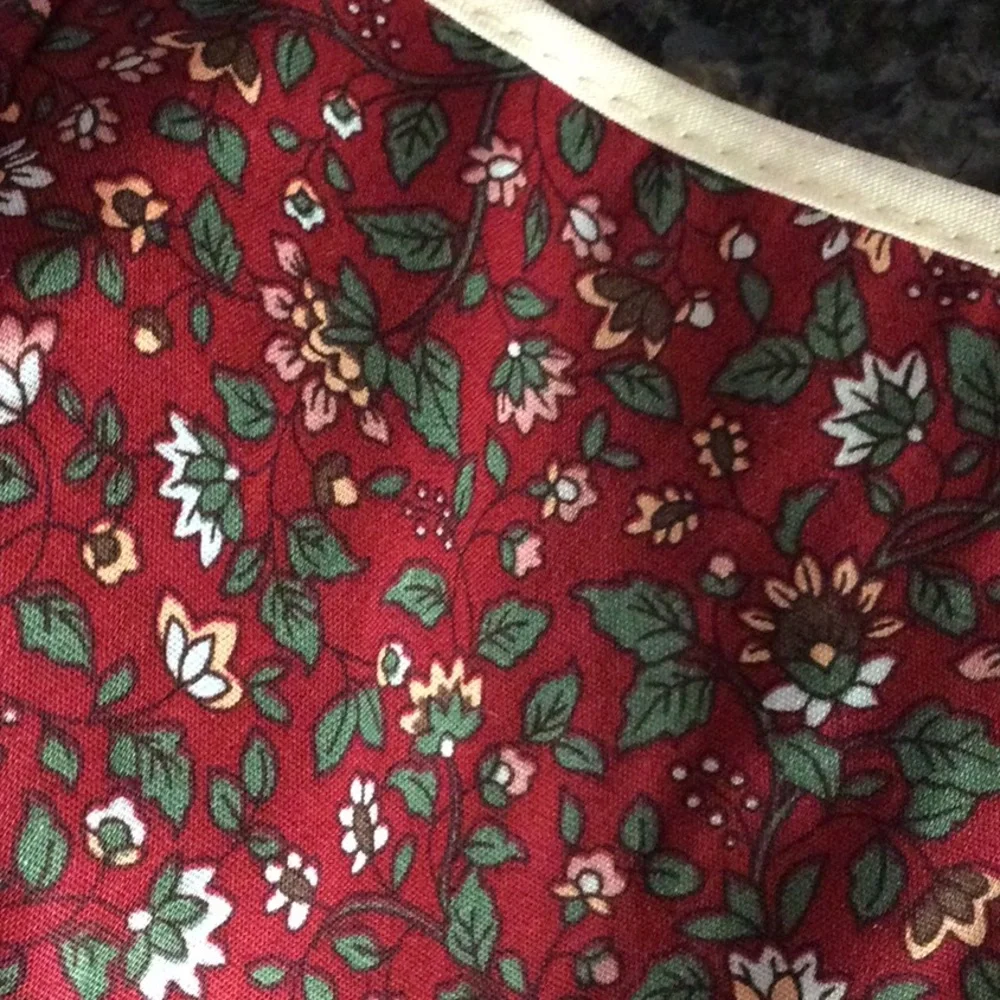 Red Floral Face Mask